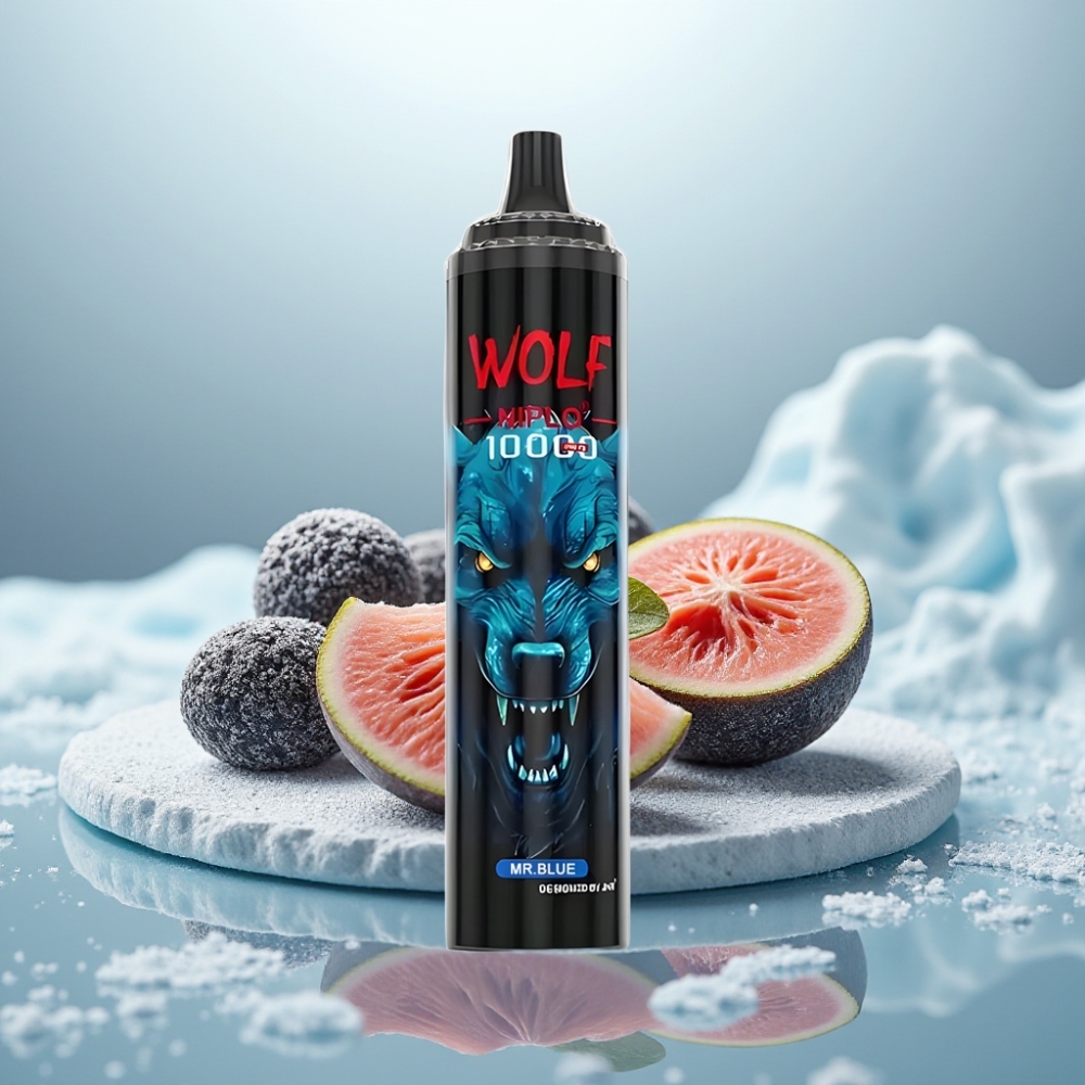 JNR Wolf Niplo 10000 Puffs Azul Mr Capacidade da Bateria: 650mAh