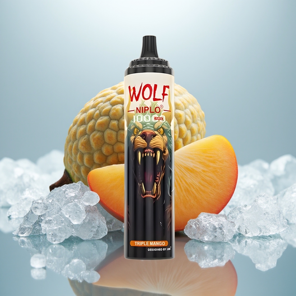 JNR Wolf Niplo 10000 Puffs Manga Triplo Capacidade 20ml Tipo-C