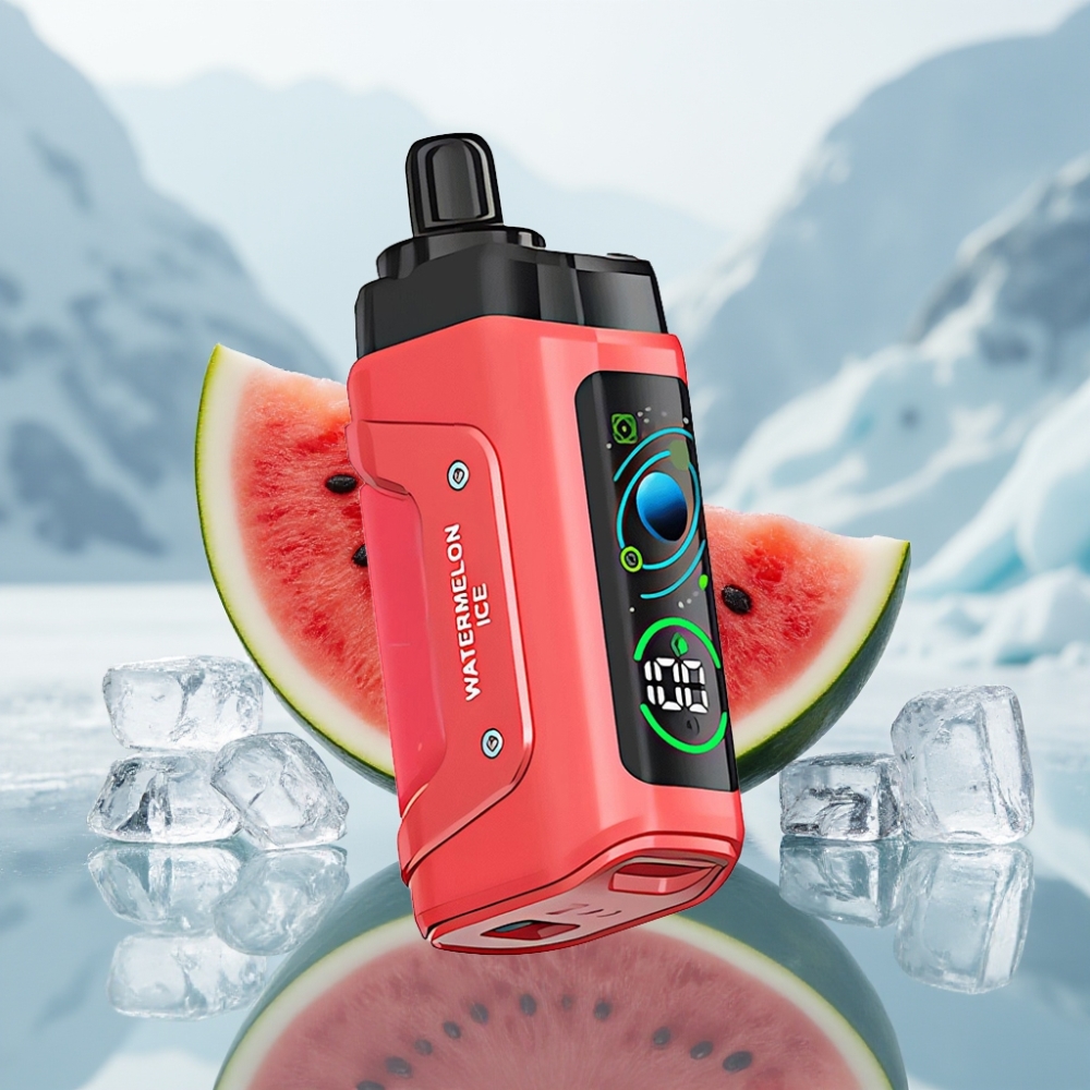 Razz Bar 45000 Puffs Disposable Vape Melancia Gelo Resistência 1.0 Ohm