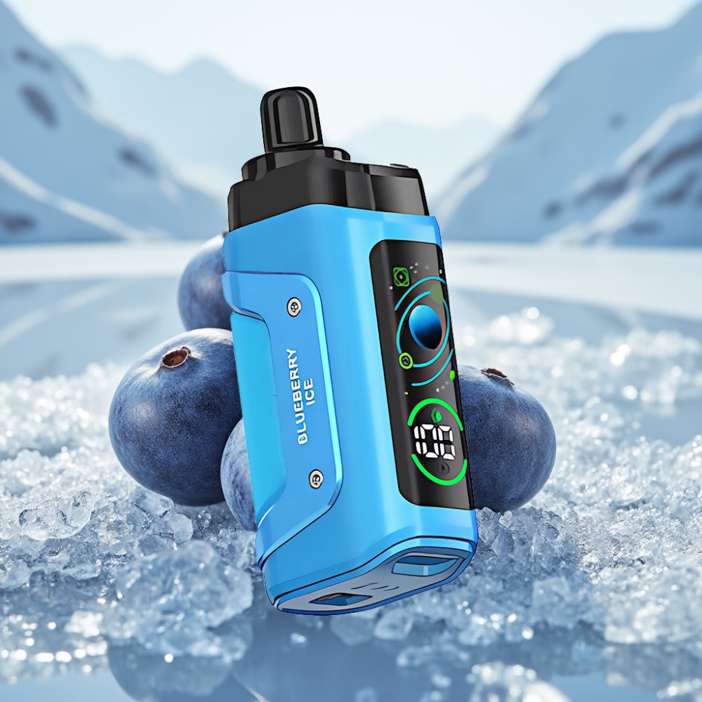 Razz Bar 45000 Puffs Disposable Vape Mirtilo Gelo com Bateria Recarregável 650mAh Razz Bar 45000 Puffs Disposable Vape Mirtilo Gelo com Bateria Recarregável 650mAh