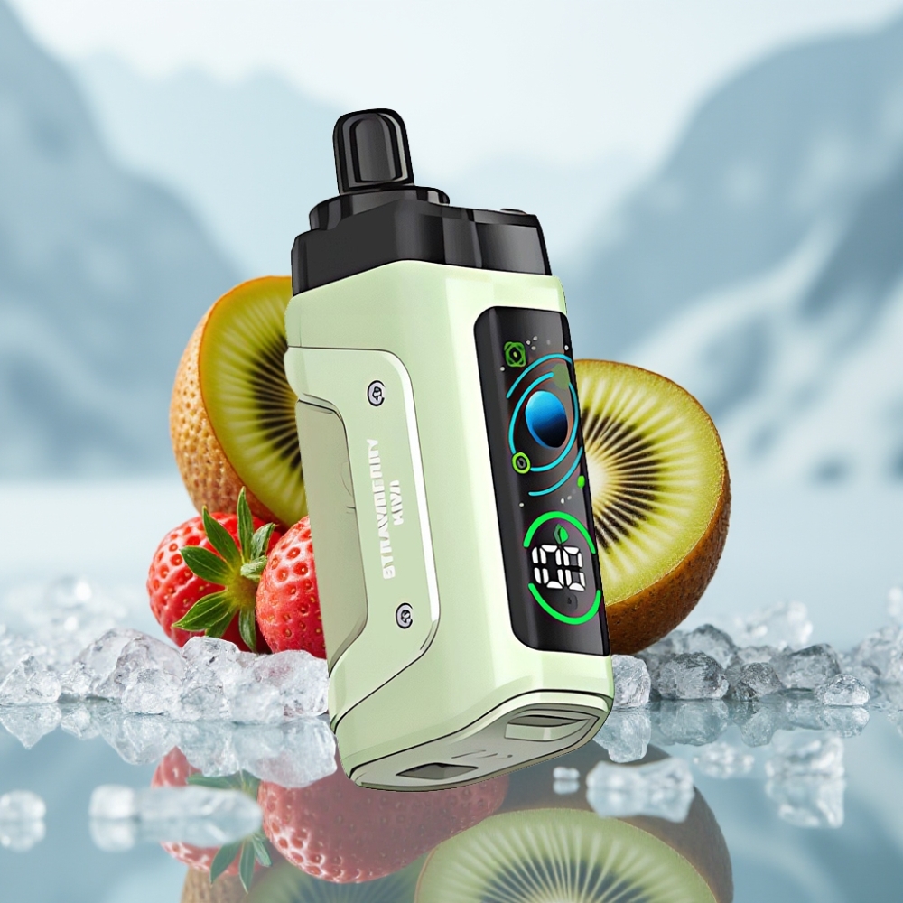 Razz Bar 45000 Puffs Disposable Vape Morango Kiwi Tipo-C Recarregável