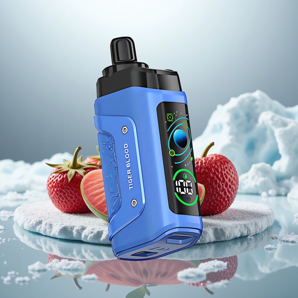 Razz Bar 45000 Puffs Disposable Vape Sangue de Tigre Tipo-C Recarregável