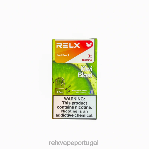 RELX Vape Disposable - RELX cápsula pro 2 - 3 cápsulas P02N8116 explosão de kiwi