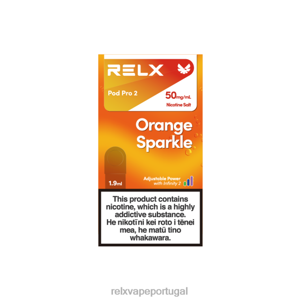 RELX Vape Review - RELX cápsula pro 2 - 3 cápsulas P02N899 brilho laranja