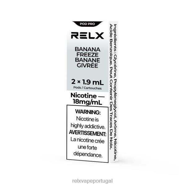RELX Vape Review - RELX pod pro - 2 pods P02N818 banana congelada