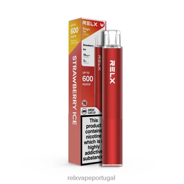 RELX Sabores Comprar - RELX MagicGo ga600 P02N851 gelo de morango