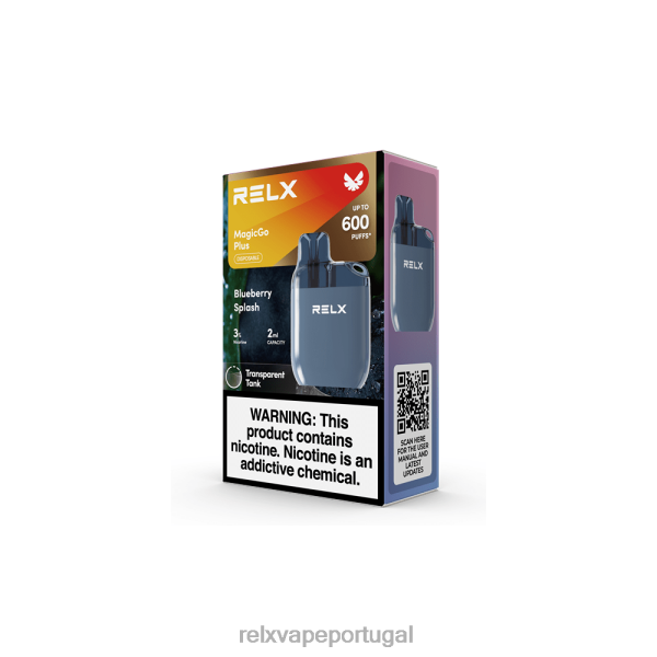RELX Vape Portugal - RELX MagicGo mais sa600 P02N853 respingo de mirtilo