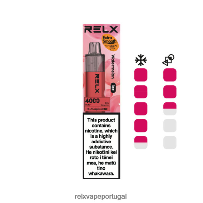 RELX Comprar - RELX MagicGo 4000 vapores descartáveis melancia (gelo) 6FB6267