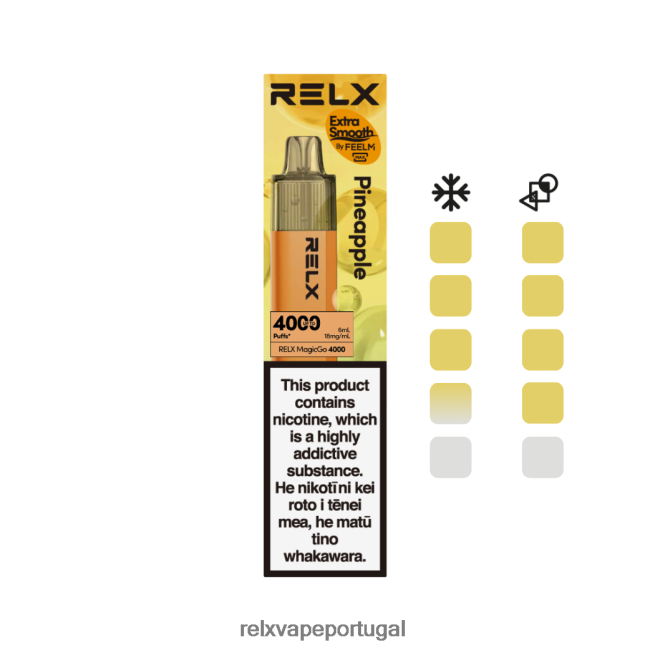 RELX Portugal - RELX MagicGo 4000 vapores descartáveis abacaxi 6FB6261